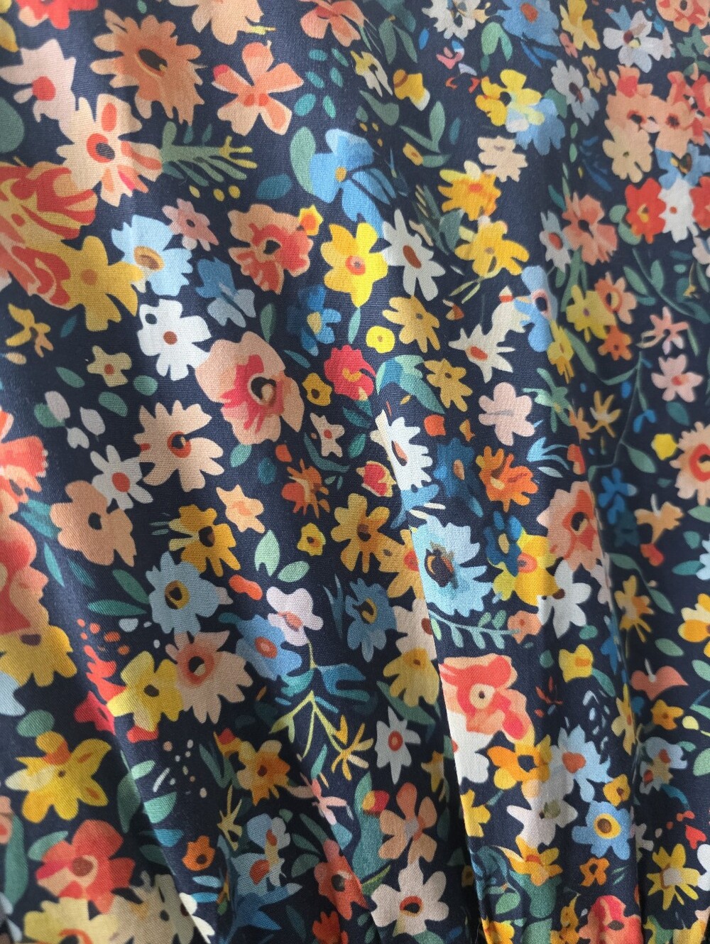 NWT Anthropologie Tommie Mini Shirtdress Navy Floral Size XS - Picture 6 of 8